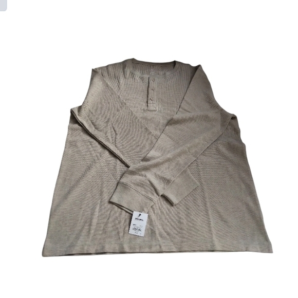 Sonoma Other - Sonoma Men's Beige Waffle Knit Long Sleeve Top XXL
